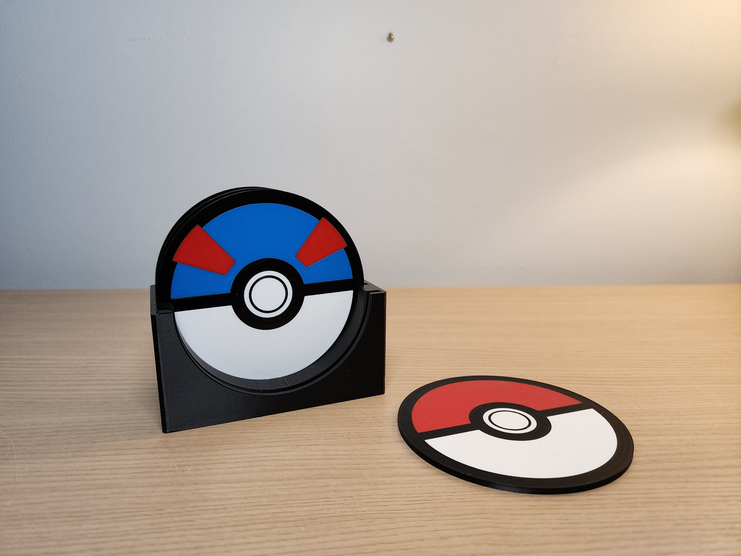 Poké Ball Coaster Set with Display Stand