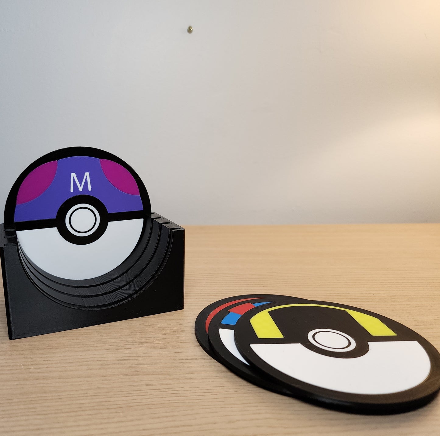 Poké Ball Coaster Set with Display Stand