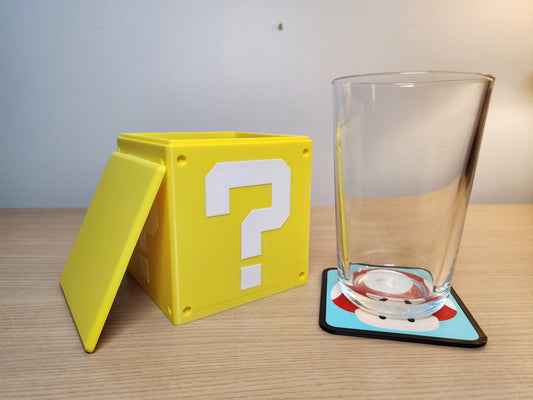 Mario Themed Power-Up Coaster Set