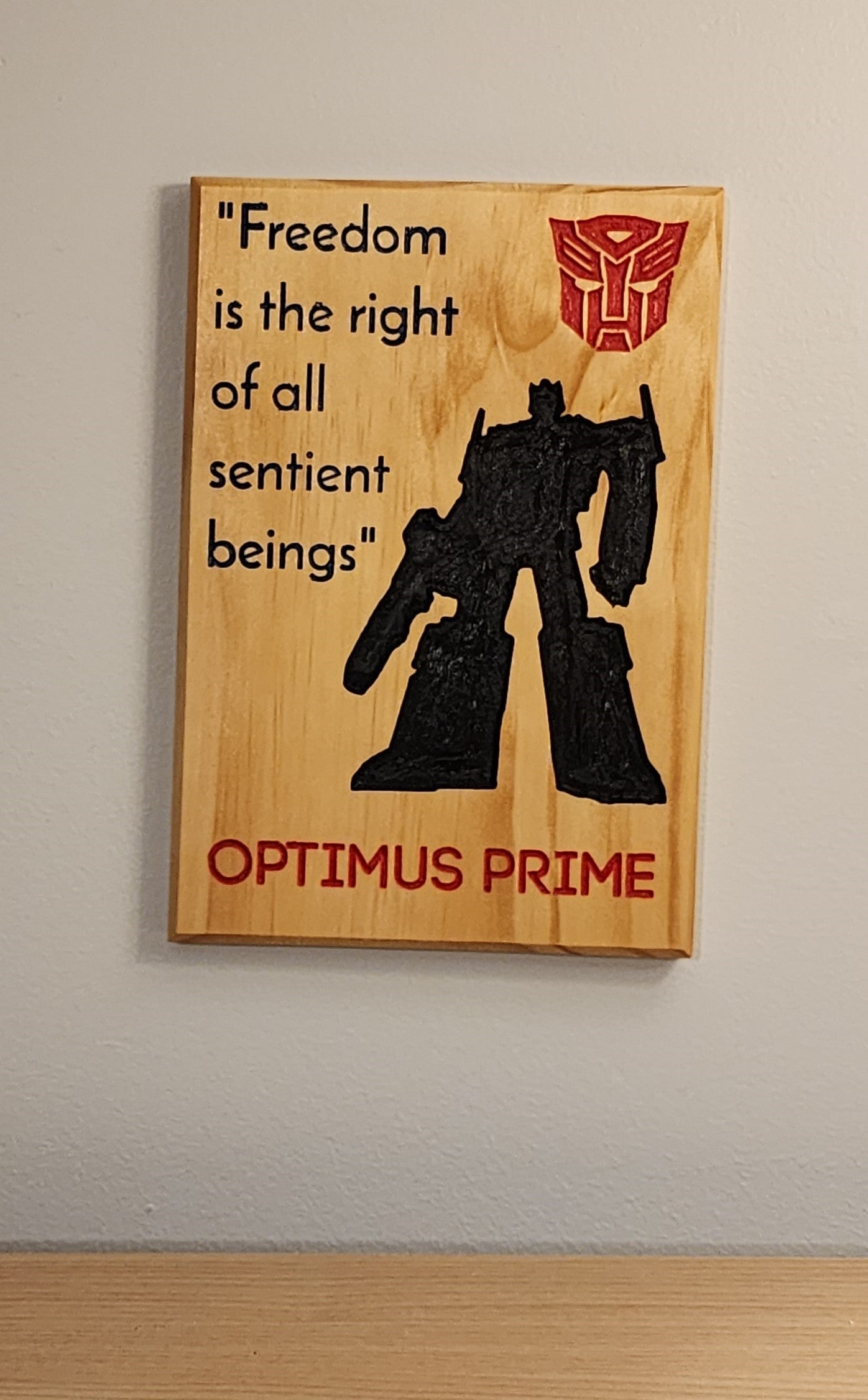 Optimus Wall Hang