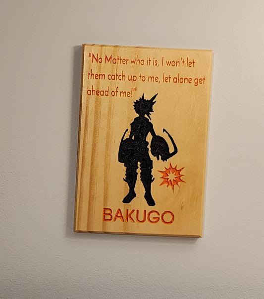 Bakugo Wall Hang